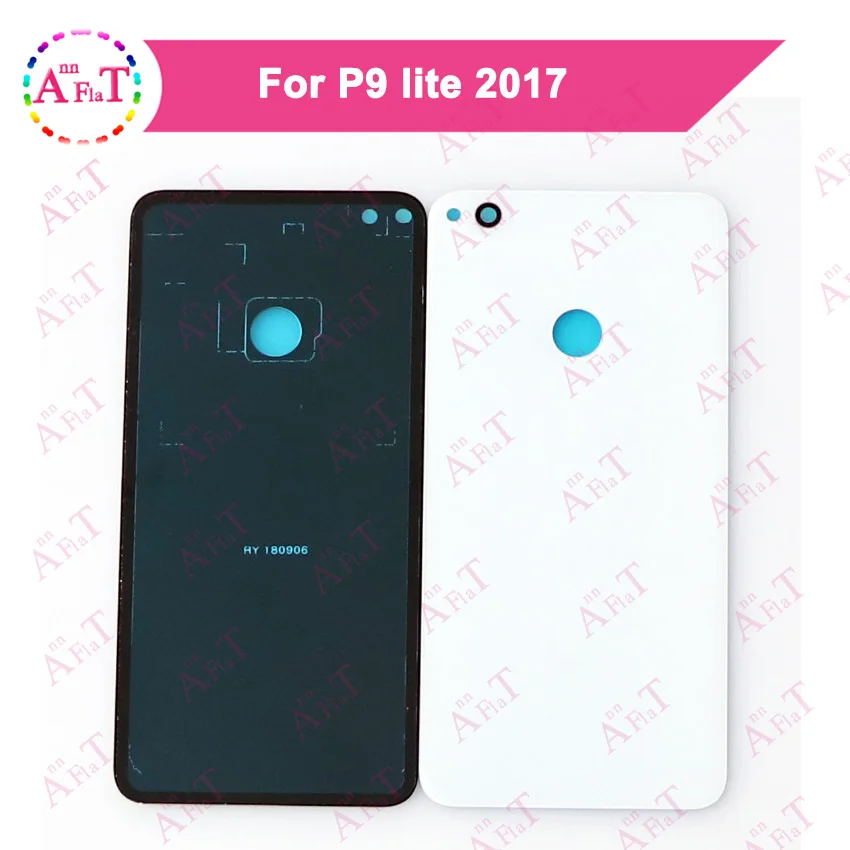10 шт./лот для Huawei P9 Lite 2017 Задняя стеклянная крышка батареи задняя дверь корпус