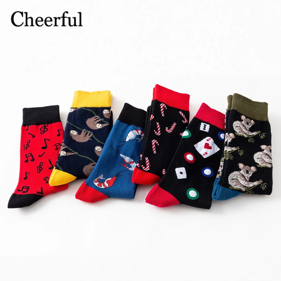2019 Модные женские парные носки милые коала Ленивец печати для девочек ворсистые