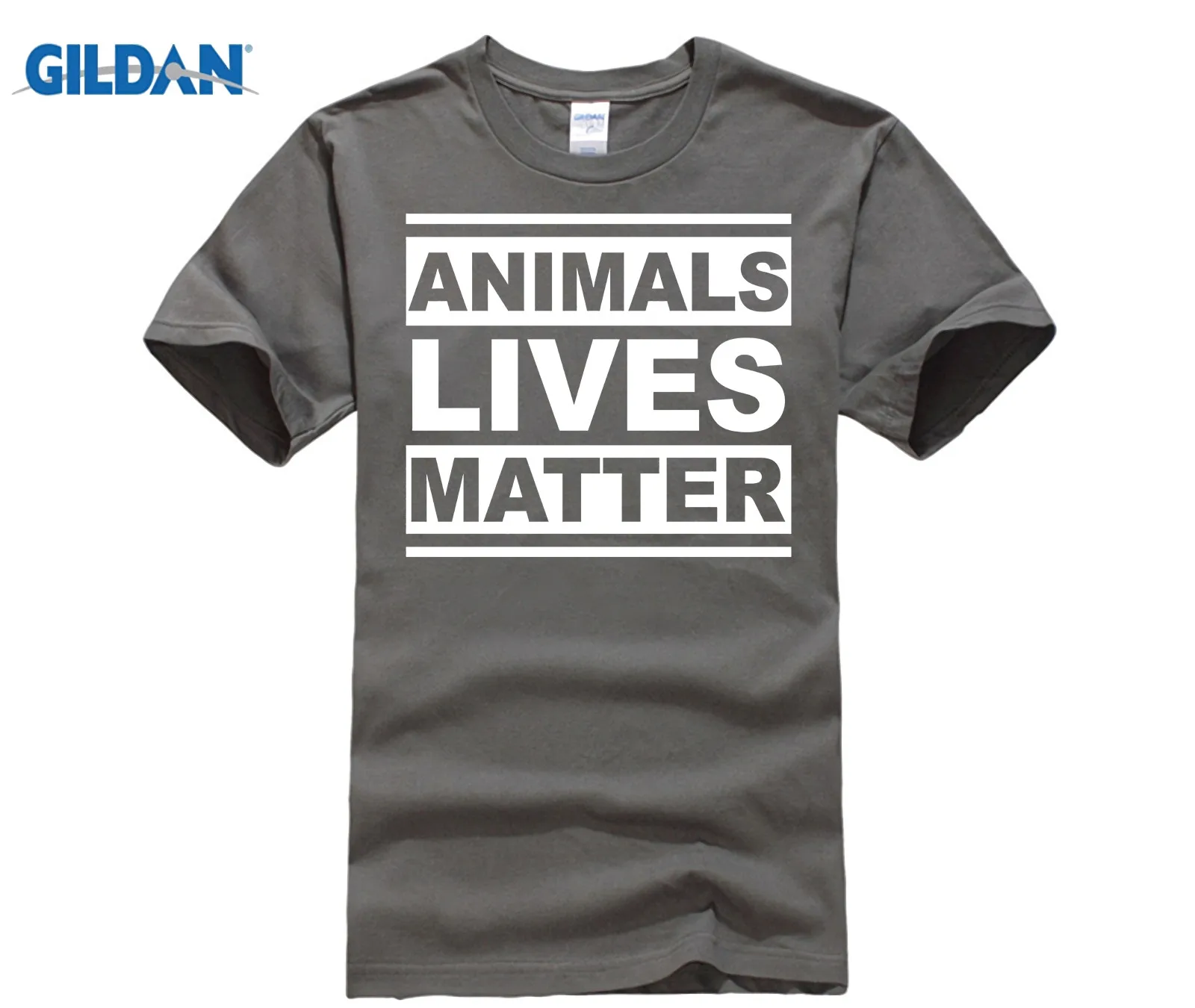 GILDAN 2018 animals Lives Matter Awesome веганская Вегетарианская Подарочная футболка|Мужские