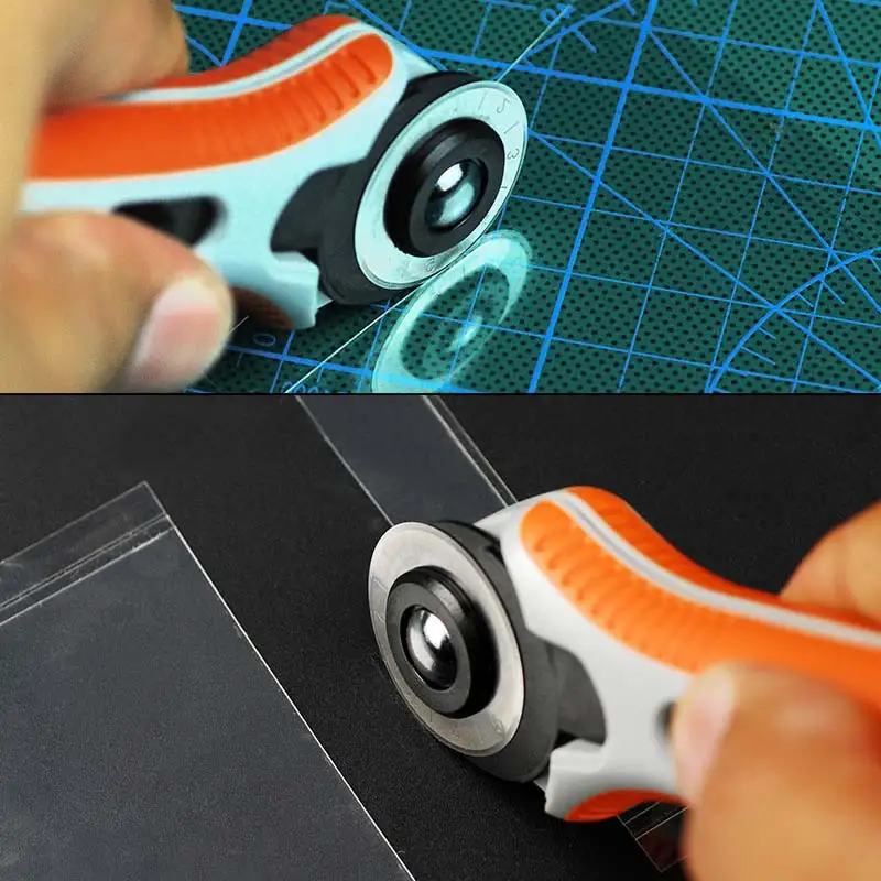 A4 ПВХ Режущий коврик DIY кожаный RC-6 вращающийся резак инструменты Лоскутная воловья кожа Двусторонняя режущая пластина Двусторонняя тканевая бумага