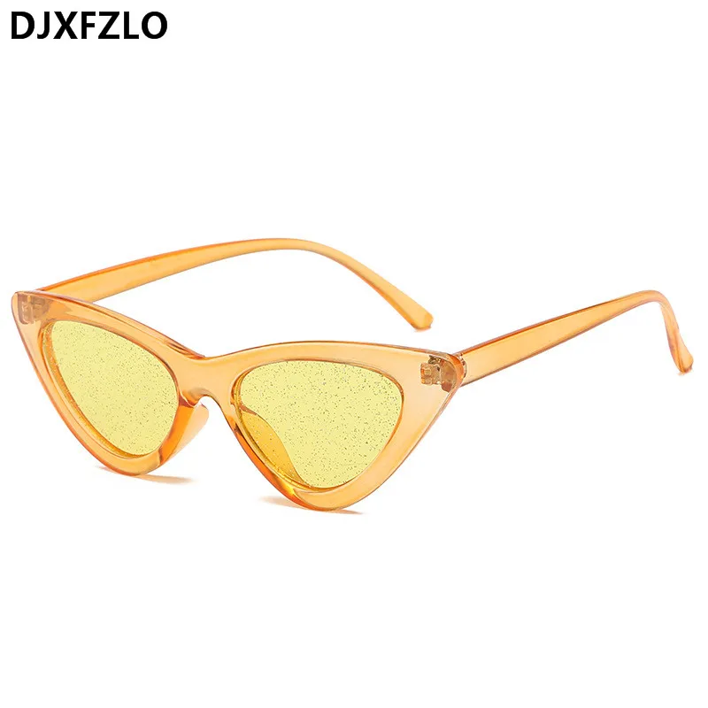Солнцезащитные очки кошачий глаз женские брендовые дизайнерские маленькие