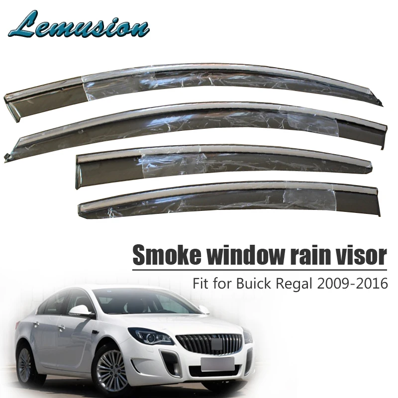 Высокое качество 4 шт. Дымовое окно дождевой козырек для Buick Regal 2009 2010 2011 2012 2013 2014 2015
