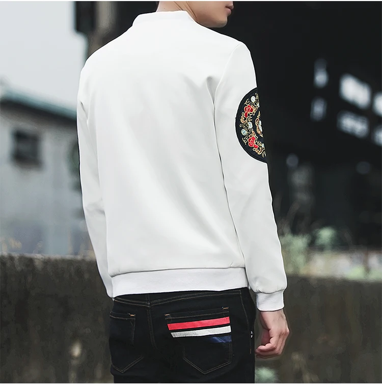 Дракон Вышивка куртка Для мужчин китайский Стиль S Костюмы Пан Коу Повседневное