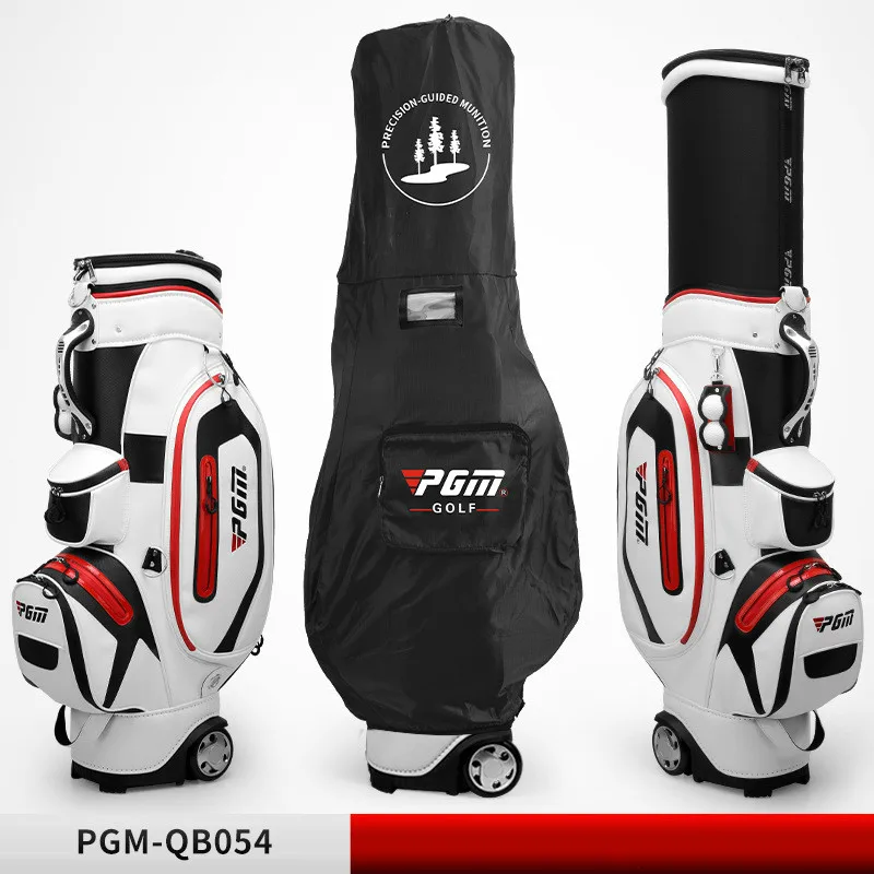 

PGM Complete Golf Set Bag Waterproof Golf Bag Retractable Cap Package Bag Large Capacity Air Aviation Package with Wheel D0741