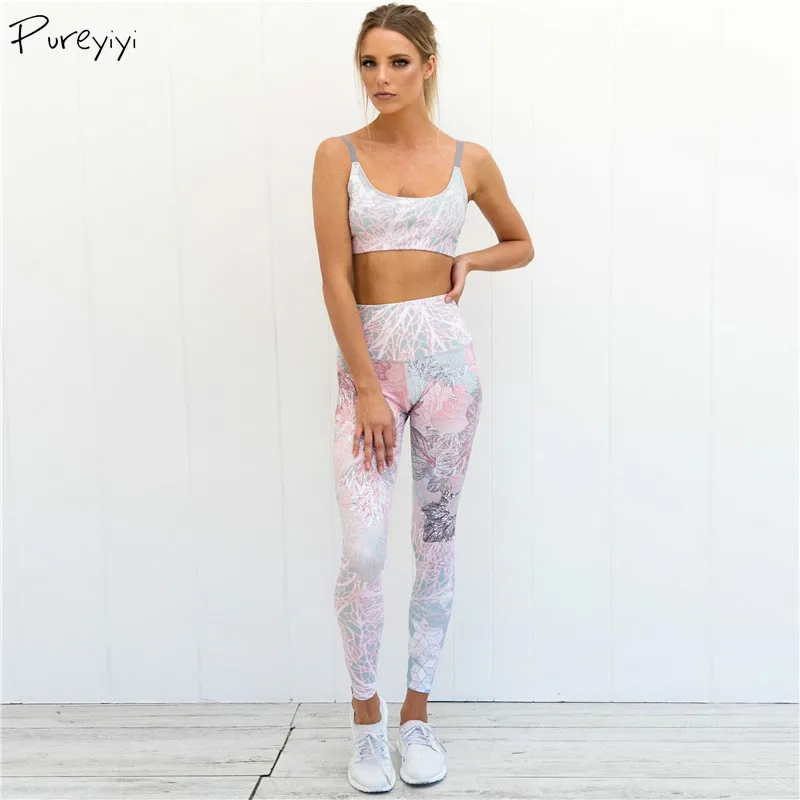 Женский спортивный костюм с принтом спортивная одежда женская для активного