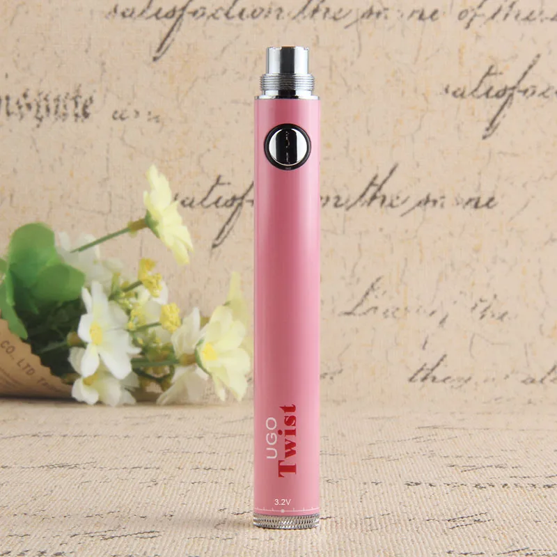 UGO Twist battery 650mah 900mah VV Vape ручка для эго 510 нить электронная сигарета распылитель USB сквозное зарядное устройство батарея