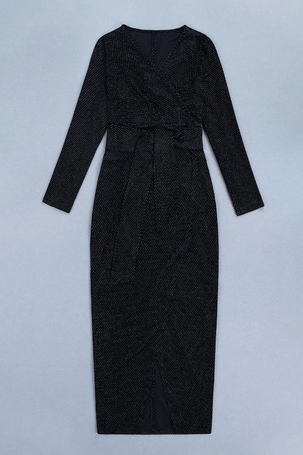 Spring 2019 Elegant Dress Sexy Celebrity Fashion Women Slit Night Club Full Body con Deep V Neck Party Dresses Wholesale | Женская