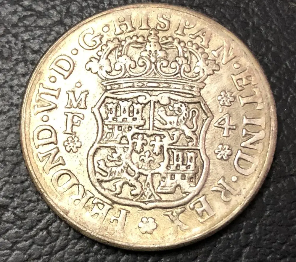 1748 Испания 4 MF столб Монета КОПИЯ|coin cell|coin pouch for mencopy records to cd |