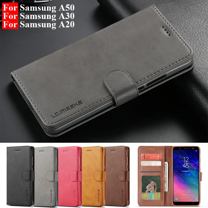 Для samsung A50 чехол кожаный чехол для телефона на samsung Galaxy A30 Чехол-книжка Винтажный чехол-кошелек для Hoesje samsung A50 A20 чехол-сумка