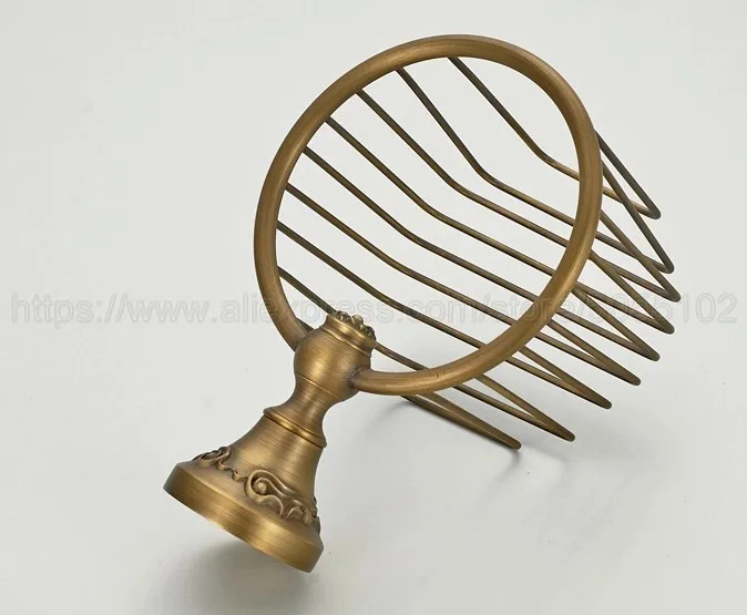 Античная латунная стойка для бумажных полотенец полка корзина сетей туалетной