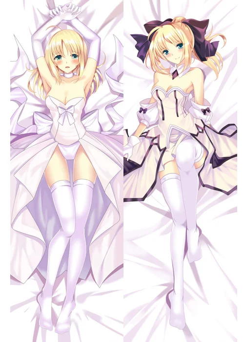 Аниме Dakimakura Body Fate Stay Night Saber 150x50 см 100x35 см чехол для подушки манга 1