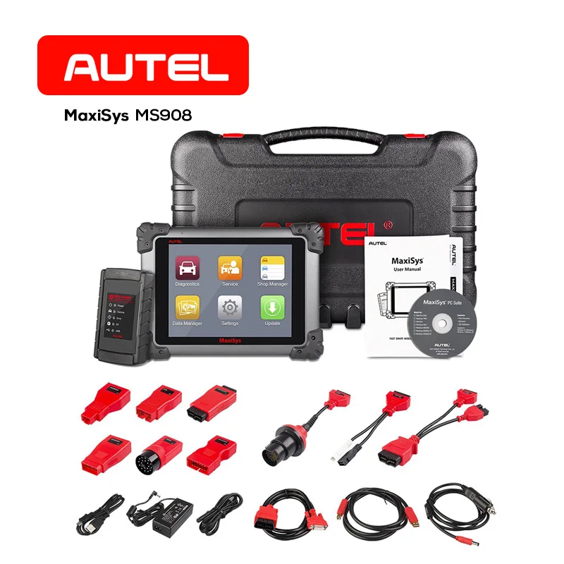 Автомобильный сканер Autel MaxiSys MS908 автомобильный диагностический инструмент OBD2 VCI