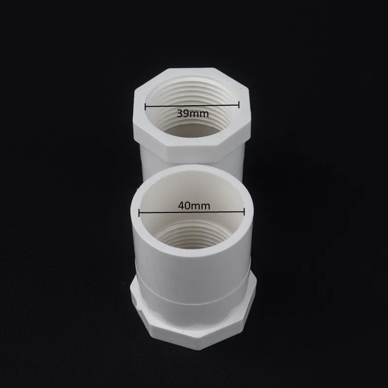 1 1l4 inch-40mm 2 шт. ПВХ 1/"-20 3/4"-25 "-32 мм гнездовой резьбовой соединитель для полива сада водяная трубка для цистерны фитинги водопровод адаптер - Цвет: 1 1l4 inch-40mm