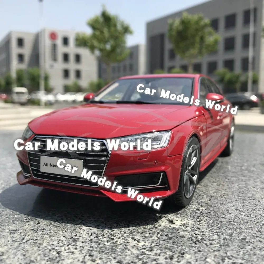 Литая под давлением модель автомобиля для всех новых A4L 2017 1:18 (красный) + маленький