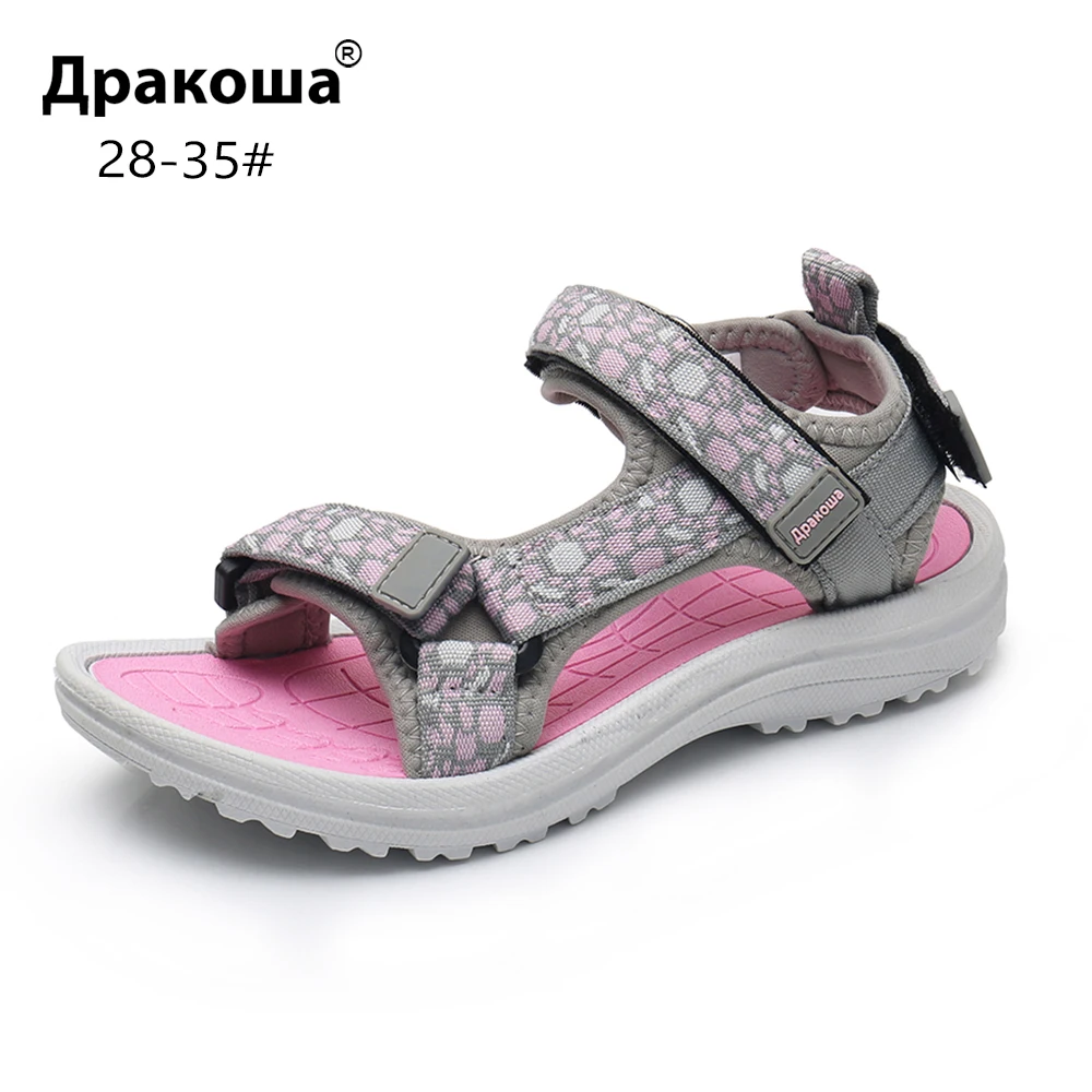 Сандалии Apakowa детские спортивные модные быстросохнущие с открытым носком для
