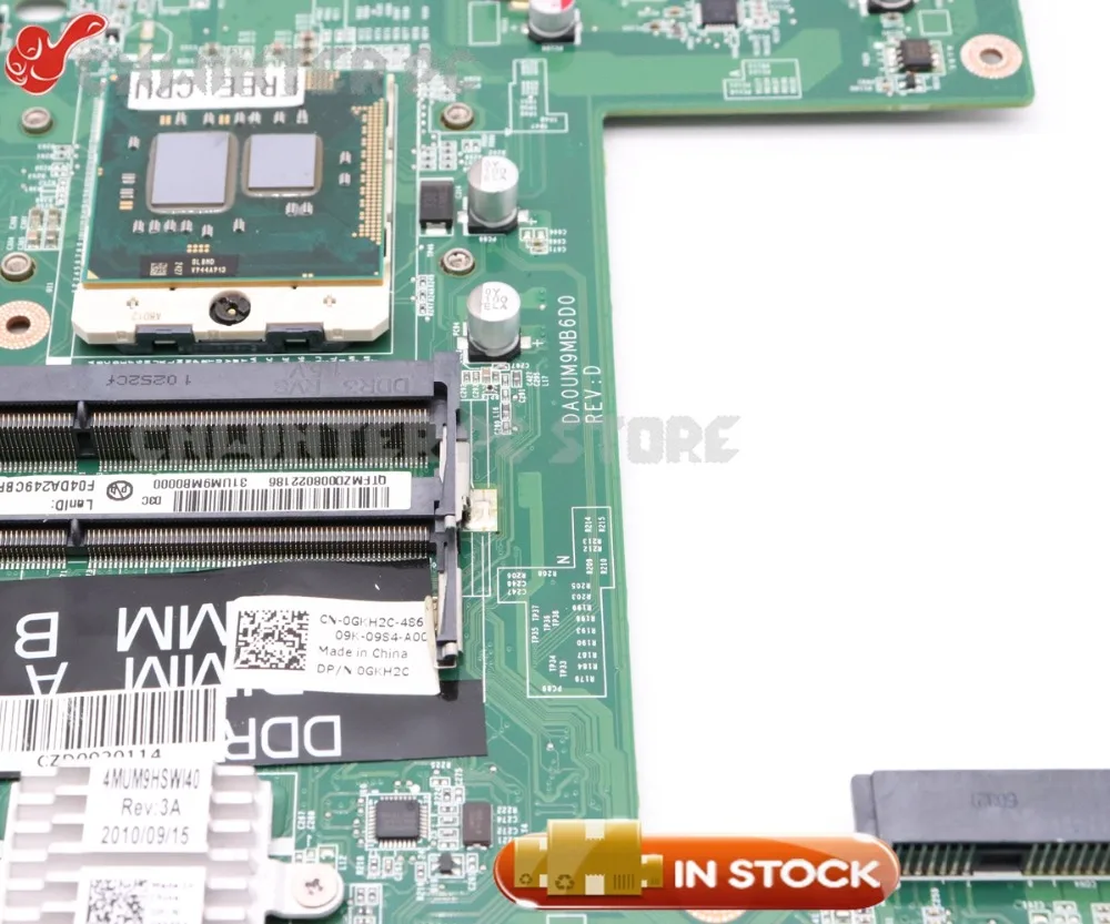 NOKOTION CN 0GKH2C GKH2C основная плата для Dell inspiron N7010 материнская ноутбука DA0UM9MB6D0 HM57 DDR3