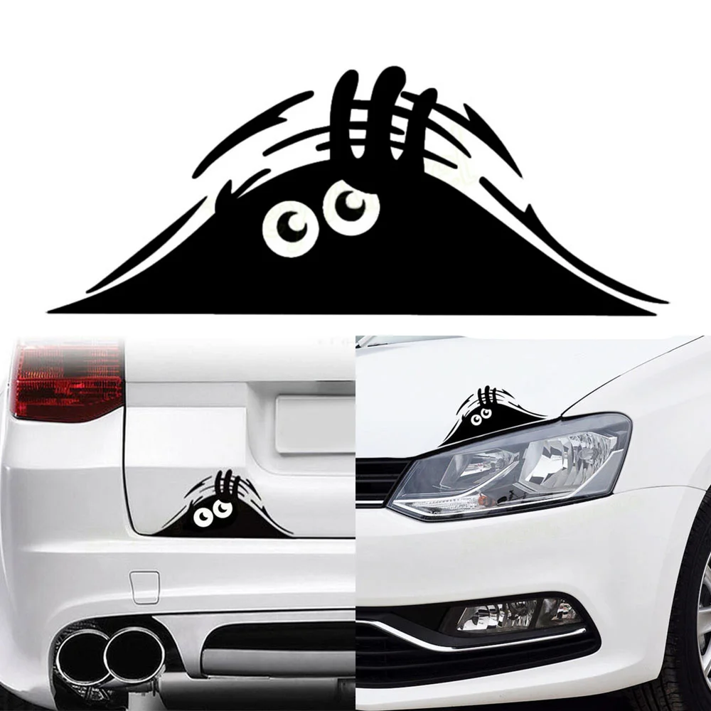 Автомобильные наклейки забавные креативные объемные большие глаза