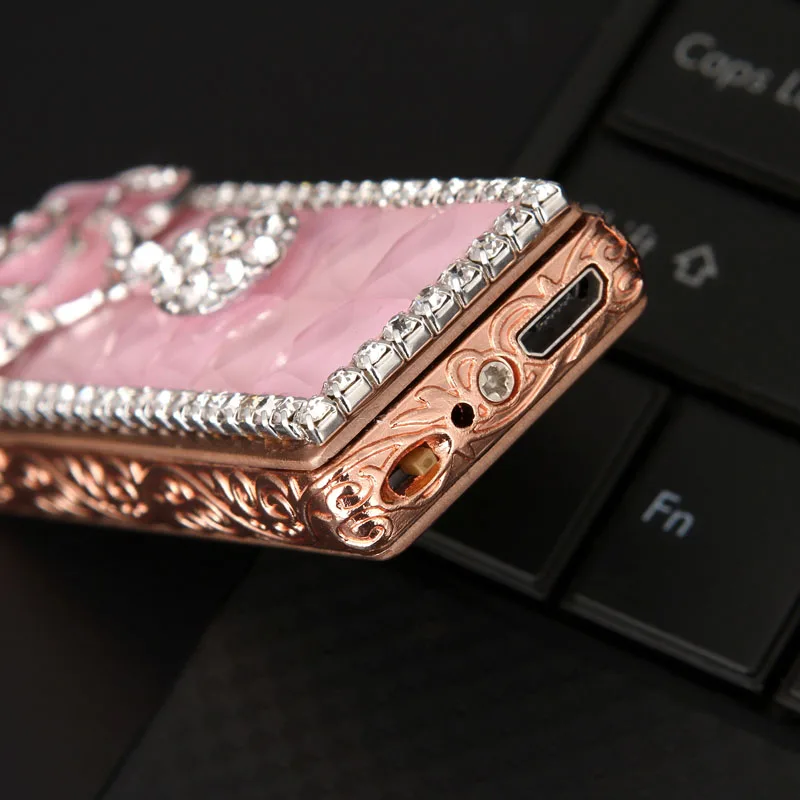 USB перезаряжаемая электронная прикуриватель Женская Роскошная копия Алмазная