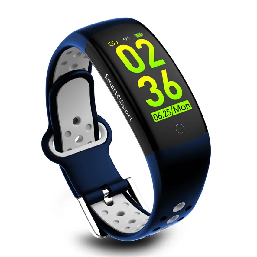 Q6S смарт браслет Farben 3D dynamischen Blut Druck Herz Rate Monitor Smartband Wasserdichte Спорт Фитнес Uhr