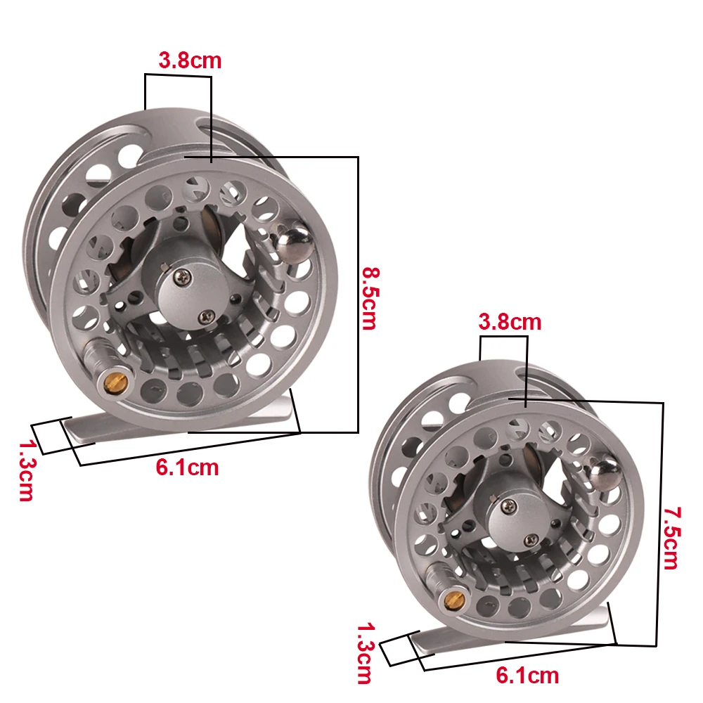 Умная Рыболовная катушка для ловли нахлыстом 75/85 мм 3 шарикоподшипника из