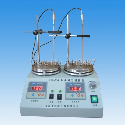 

TWO unit Digital display thermostatic control Lab magnetic stirrer mixer HJ-2A RT.-100C 0-2400rpm