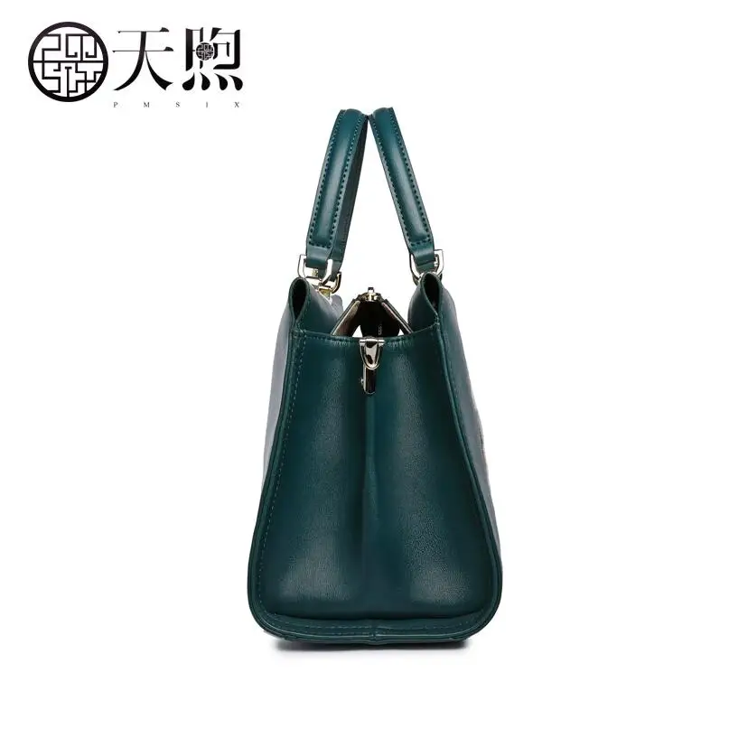 Известный бренд высокое качество коровья кожа женская сумка новинка 2018 ручная