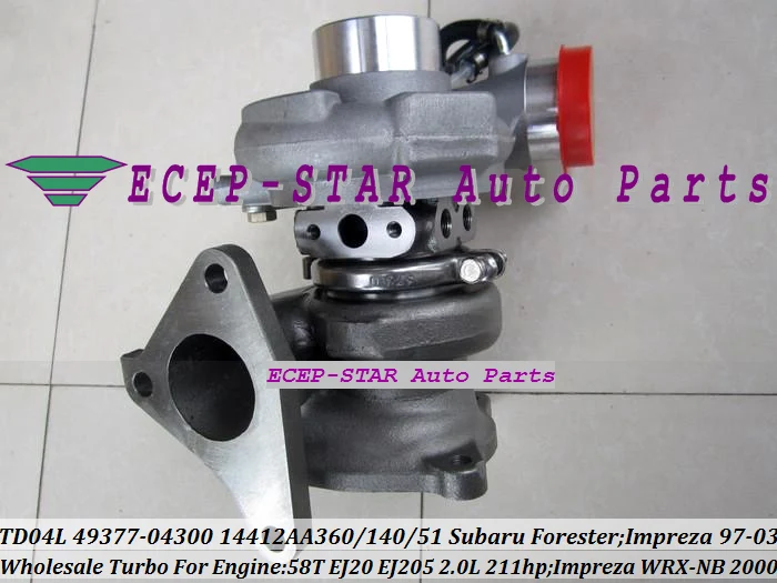 TD04L 49377 04300 04100 14412 AA151 Турбокомпрессор Для SUBARU FORESTER 98 04 Impreza 97 03 WRX NB 2000 58T EJ205 2.0L