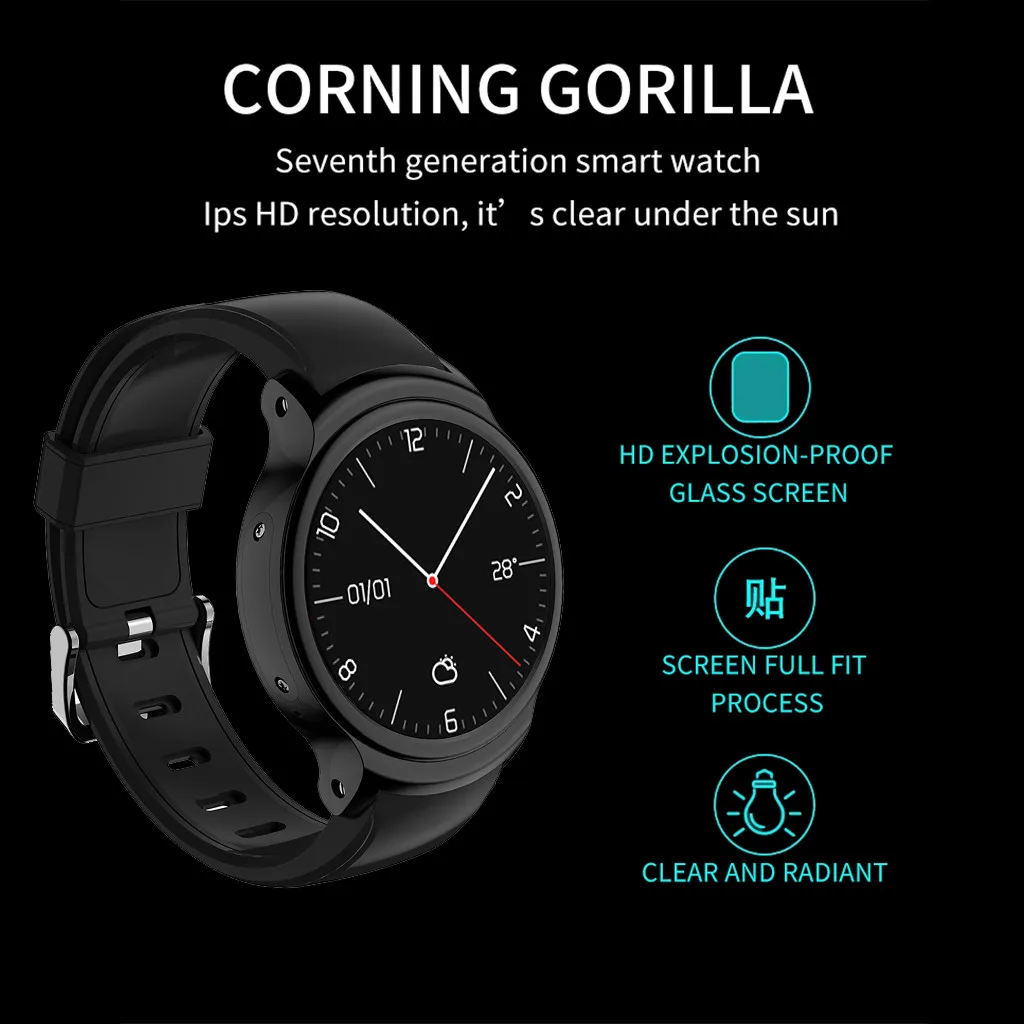 Smart Watch men's Automatic Sensor Screen 3G SIM Card Smart Watch Waterproof Gps 1G+16G Large Memory Smart Watch Android