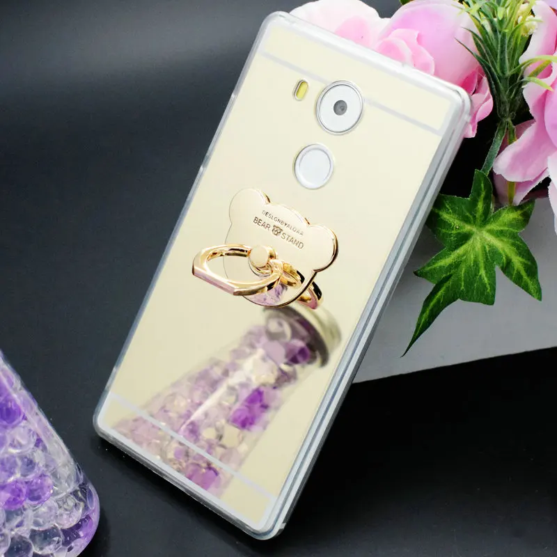 Маленький Медведь палец кольцо Подставки мягкой Зеркало чехол для Huawei Коврики 8
