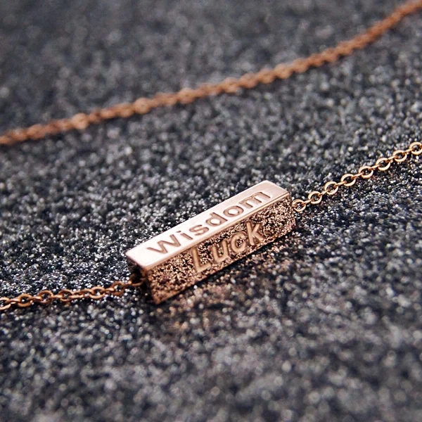 YUN RUO модный бренд ювелирных изделий розовое золото цвет кулон желаний Ожерелье 316