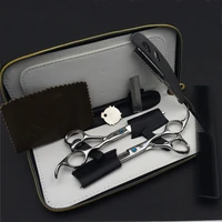 smith chu 6 0 inch professional hairdressing scissors set 62hrc straight thinning cutting with comb clothes oil