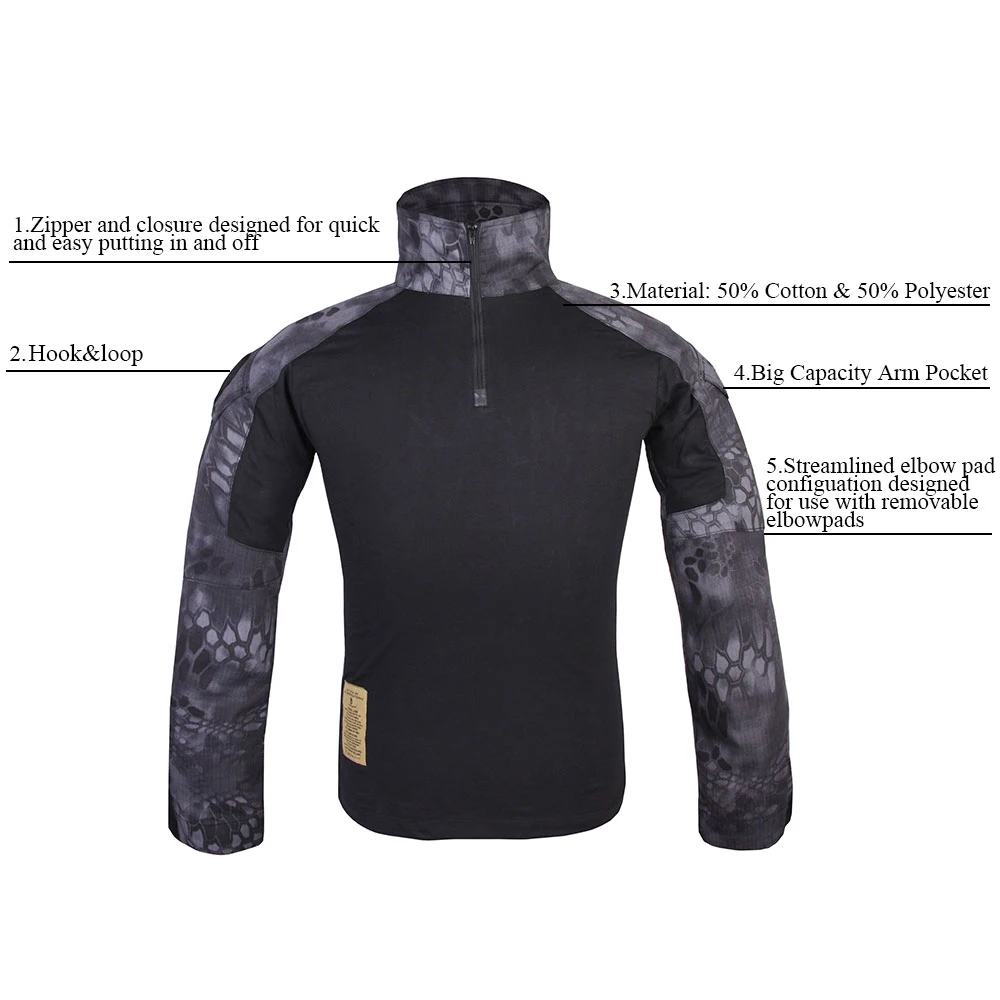 Emerson gear Kryptek Typhon Gen2 армейская Униформа тактическая рубашка и брюки армейский