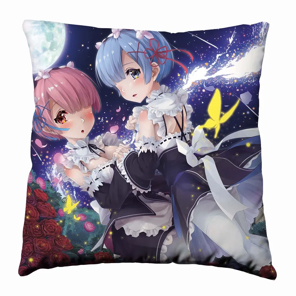3 Аниме Манга Re Zero kara Hajimeru Isekai Seikatsu подушка 40x40 см наволочка сиденье постельные принадлежности Подушка 010 - Цвет: 3