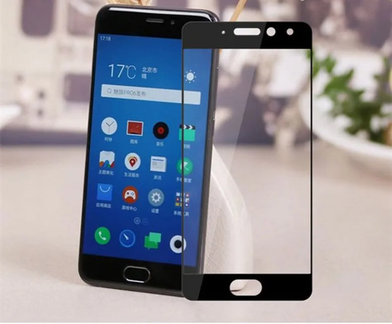 Закаленное стекло для Meizu Pro 7 защита экрана полное покрытие 3D пленка с изогнутыми