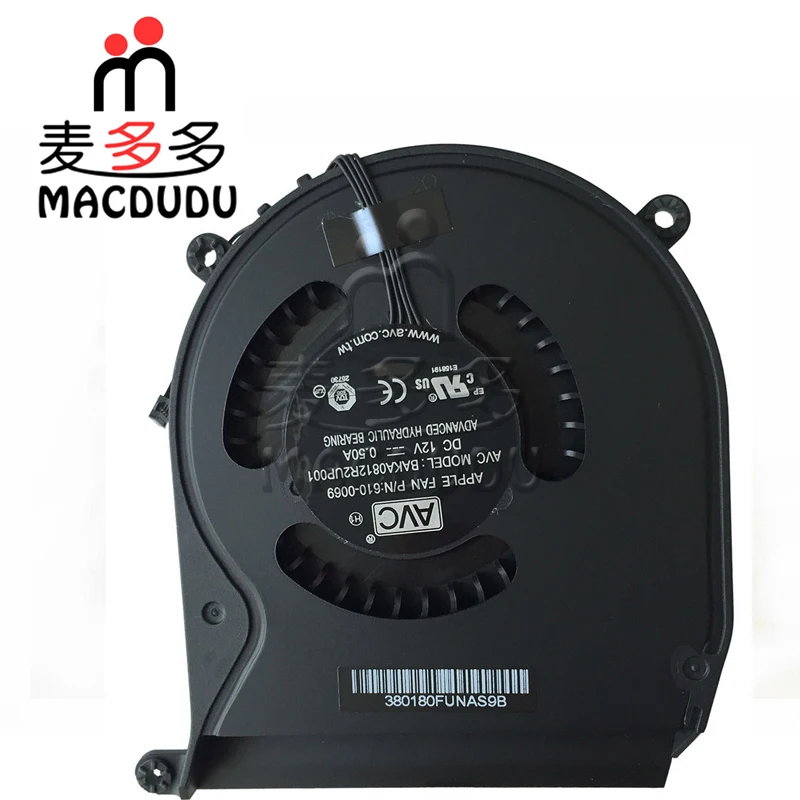 Новый вентилятор охлаждения процессора 610 0069 922 9953 0164 подходит для Mac Mini A1347 2010 2011
