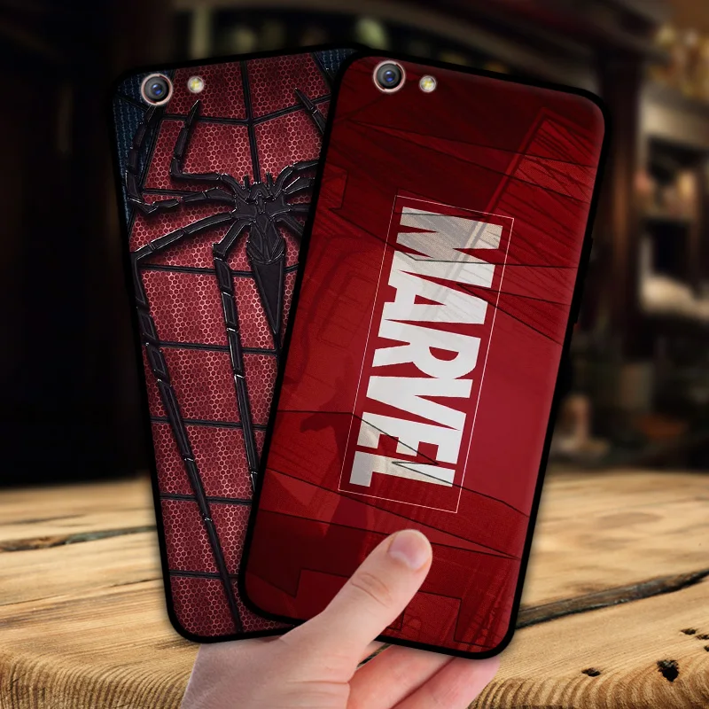 Чехол mosirui для OPPO R9S plus Marvel hero Deadpool Человек-паук Черная пантера Халк силиконовый