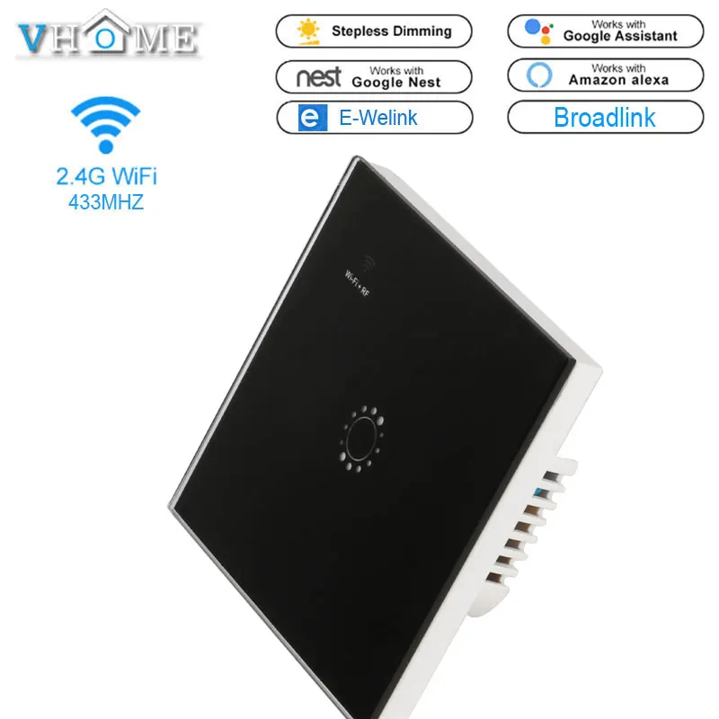 Ewelink Wi Fi выключатель света + RF 433 МГц дистанционное управление свет Настенные