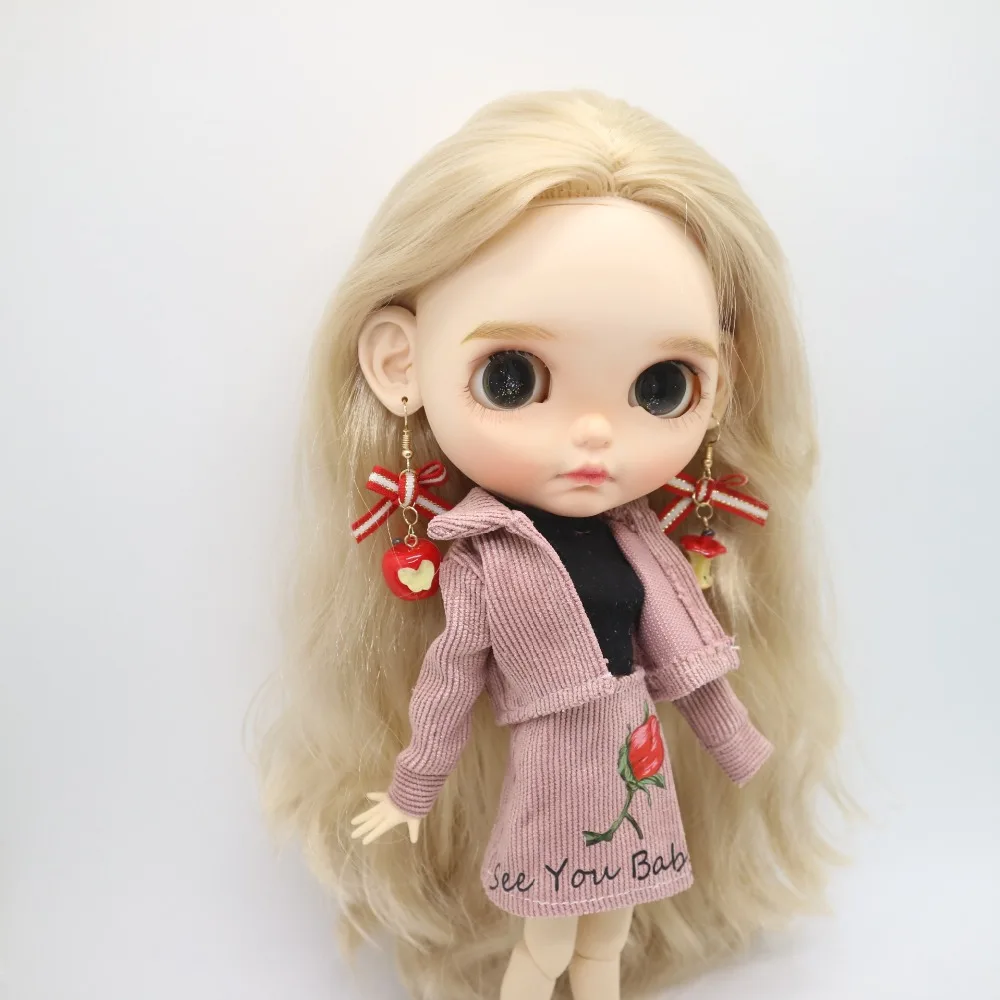 Рождественские серьги Blyth куклы аксессуары серьги