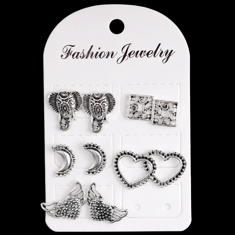 Женские тибетские серьги с опалом 4 пары | Украшения и аксессуары