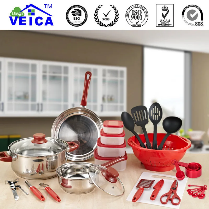 35 шт./компл. наборы посуды чаша кастрюля кухонная ложка для пикника портативная