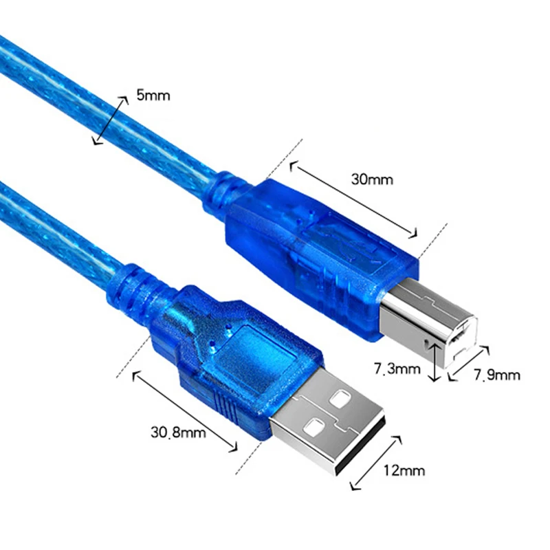 JKING 10 шт. принтера USB кабель Тип usb B мужчина к Мужской 3 0 2 для Canon Epson ZJiang принтер