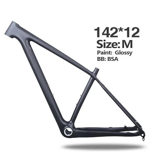 142mm M ud glossy Новая китайская карбоновая mtb рама 29er bicicletas горный велосипед 29er boost 148*12 мм карбоновая рама 142*12 или 135*9 мм велосипедная Рама - Цвет: 142mm M ud glossy