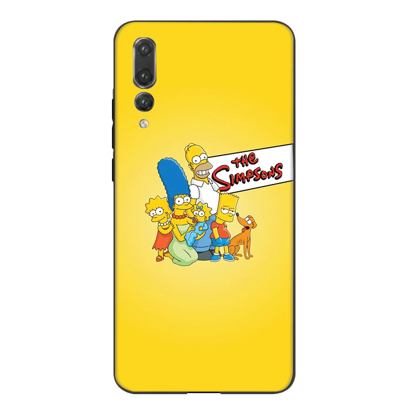 Силиконовый чехол для телефона из ТПУ Симпсоны Huawei Nova 2i 3i 3 4 Y5 Y6 Y7 Y9 Mate 10 Lite Pro