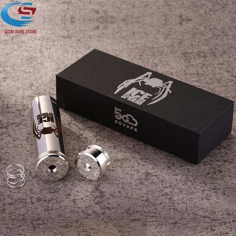 Оригинальный 5GVAPE электронная сигарета Ice Spider мех мод vape подходит 18650/20700 батарея 25