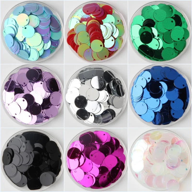 Плоские большие круглые свободные блестки из ПВХ 750 шт./лот 30 г 10 мм женские