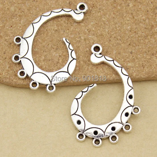 10 шт./лот подвеска звено ювелирные изделия Подвески с петлей односторонняя