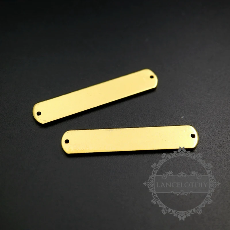 7x36 мм латунная подвеска серебряного/золотого цвета для штамповки гравировки