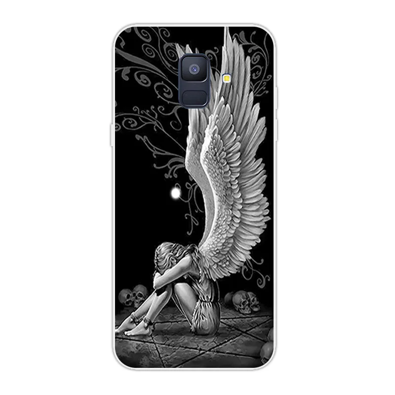 06 Полный протектор мобильного телефона для samsung A600G Прозрачный чехол для Galaxy SM-A600FN, A600FN Модный милый силиконовый чехол с принтом - Цвет: 06