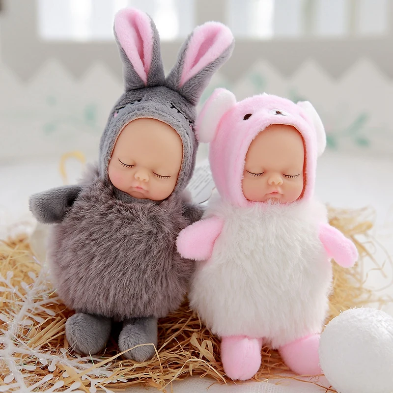 Kawaii моделирование спящего ребенка плюшевые Bjd bebe куклы игрушки подвеска для