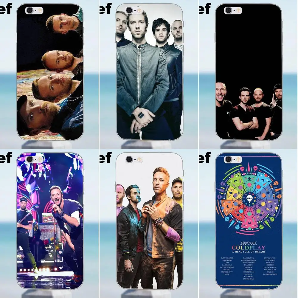 Suef Мягкий мобильный чехол для iPhone X 4 4S 5 5S 5C SE 6 6S 7 8 Plus Samsung Galaxy J1 J3 J5 J7 A3 A5 2016 2017 Coldplay